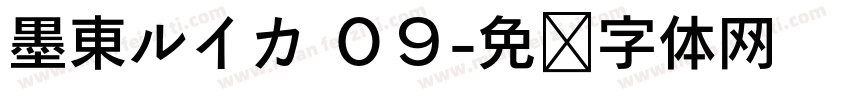 墨東ルイカ ０９字体转换